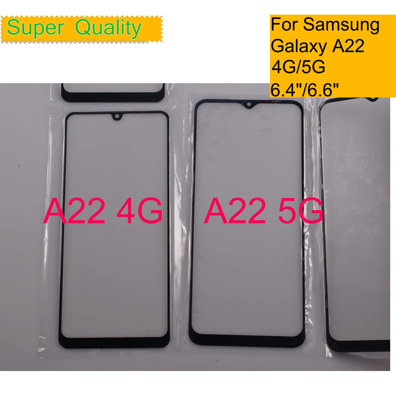 10 шт./лот для Samsung Galaxy A22 4G A225 сенсорный экран передняя внешняя стеклянная панель