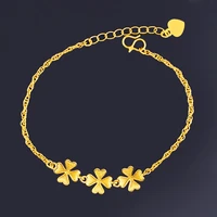 flower bracelet womens imitation gold hand jewelry korean style simple hand jewelry gold plated sand gold flower bracelet metal