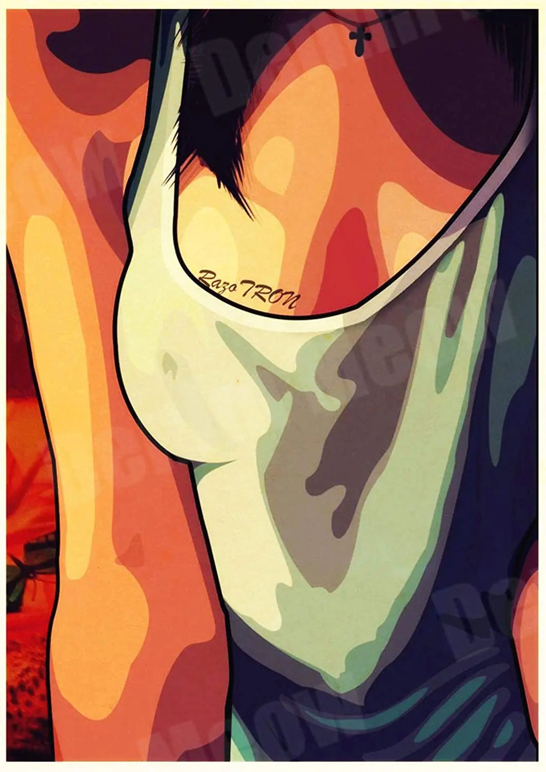 

ZHUOYUETT Retro Sexy Beauty Poster Tin Metal Sign Bar Club Casino Bar Home Decoration Wall Art Painting Tin Painting 20x30cm