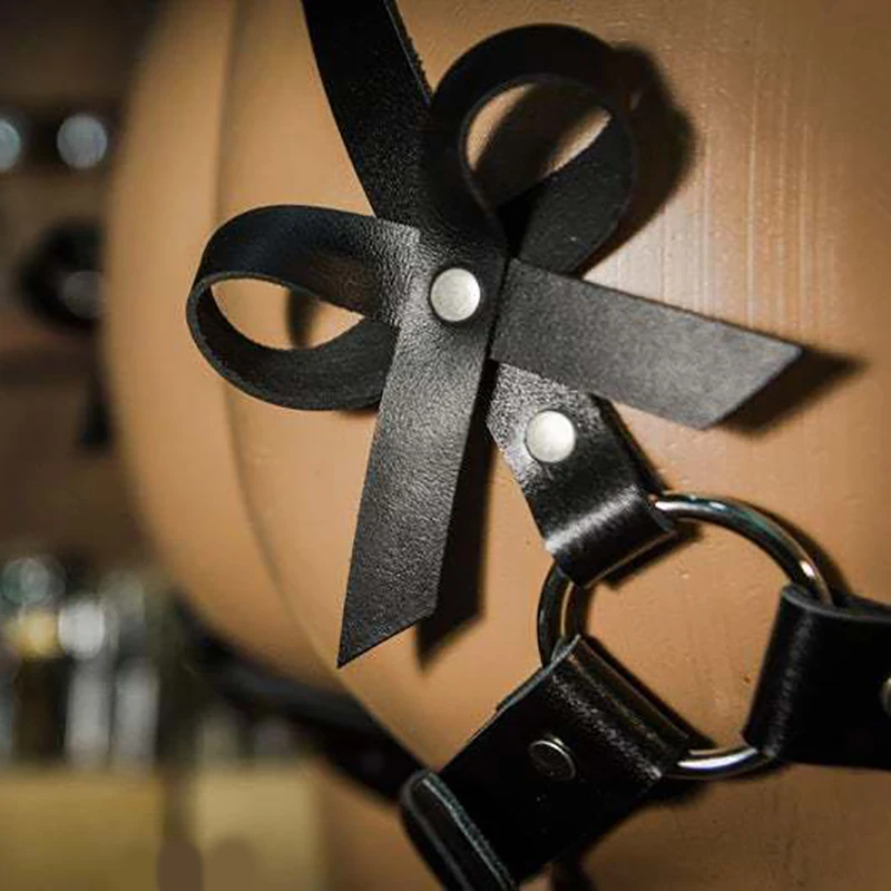 Пикантные Для женщин PU кожаный ремень безопасности подвязки БДСМ длина от талии