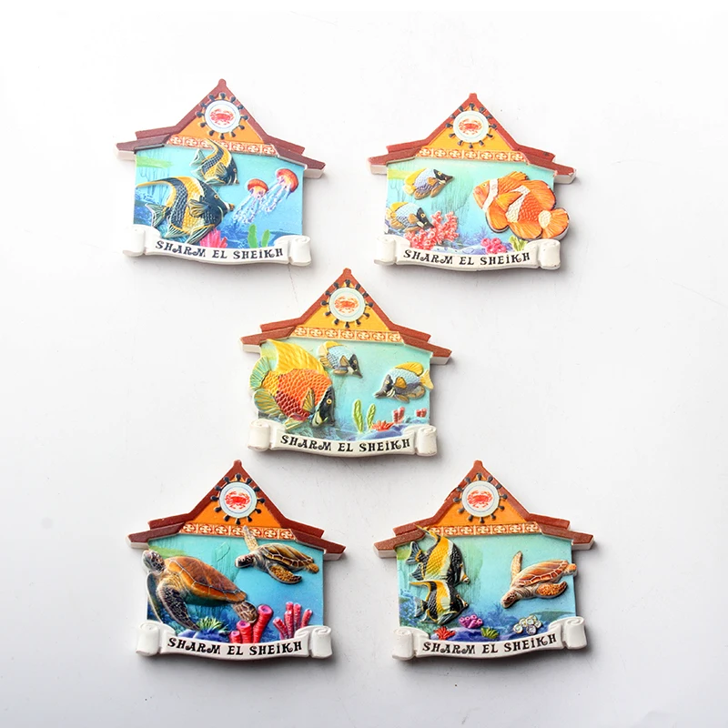 1 шт. машинная печать Шарм эль Шейх 3D Смола Магнит на Холодильник Туризм Сувенир