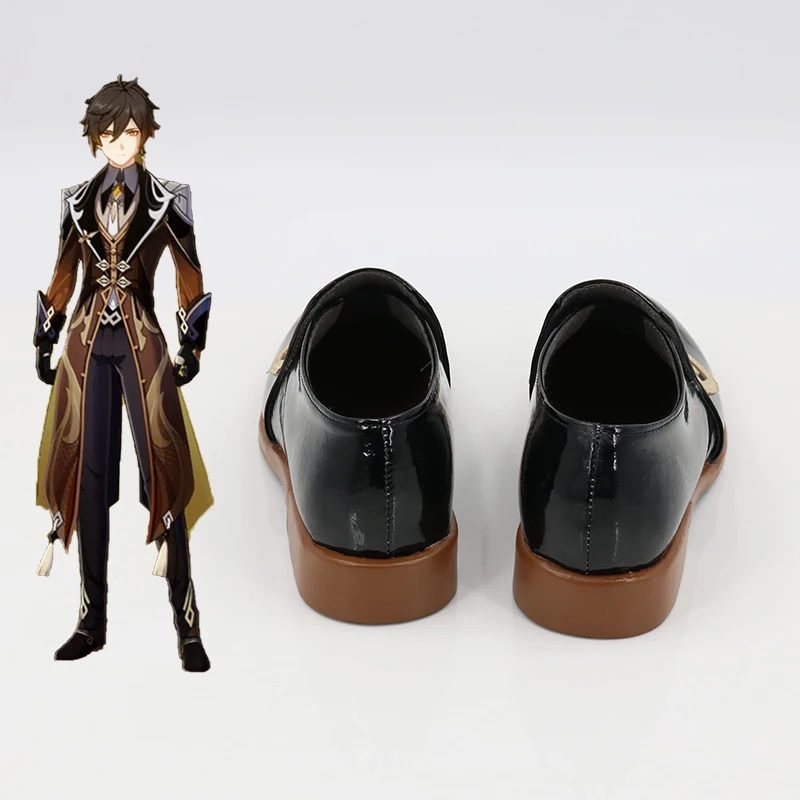 

Game Genshin Impact Zhongli Cosplay Shoes Christmas Boots