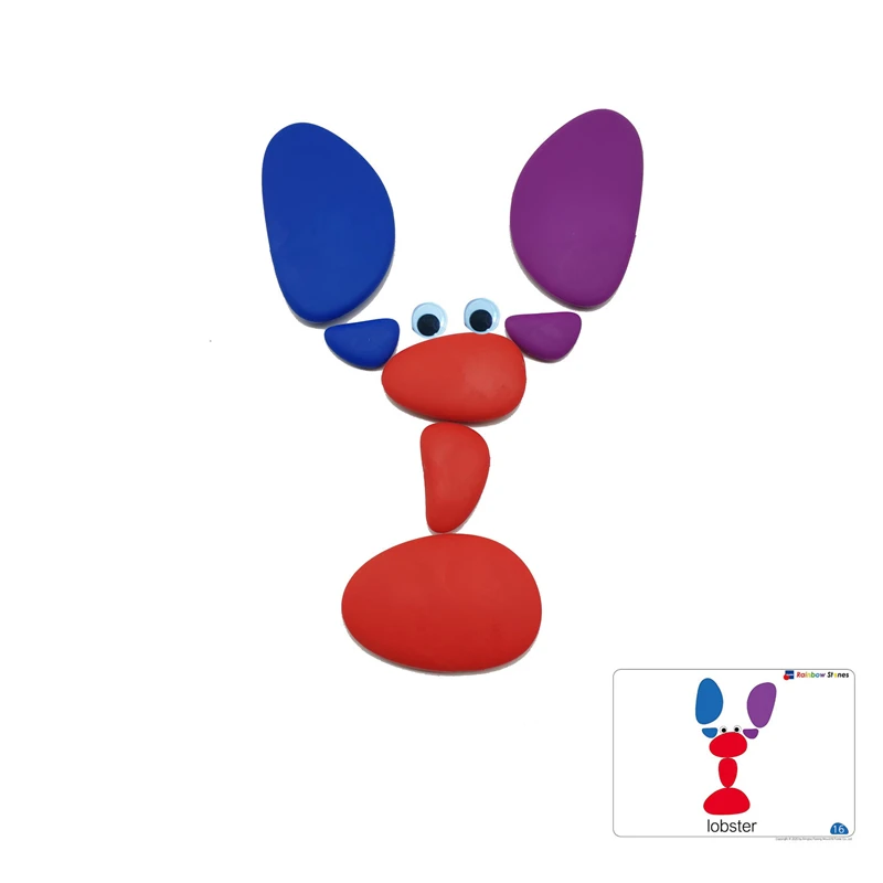 60 радужных гальк игрушки Монтессори детское раннее математическое обучение