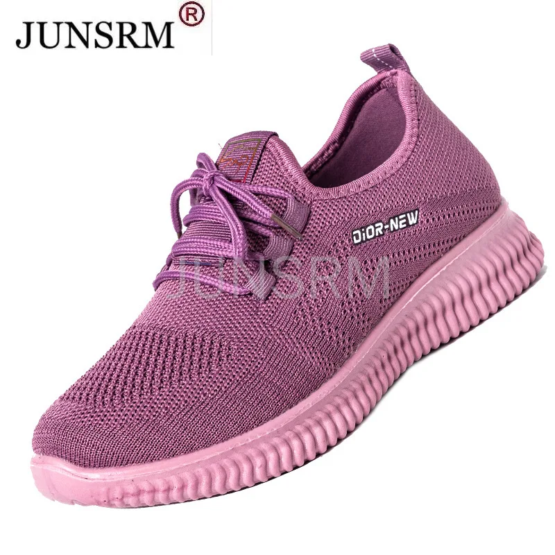 

Fashion Women Lightweight Sneakers Running Shoes Outdoor Sports Shoes Breathable Mesh Comfort Running Shoes Air Cushion Lace Up