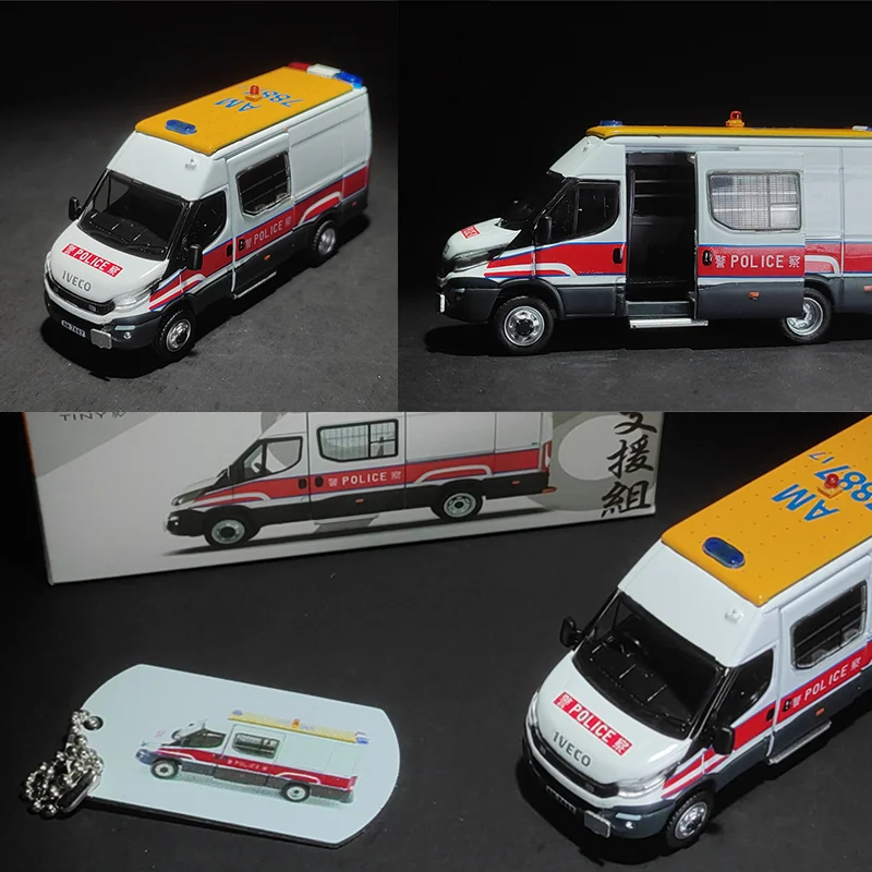

Коллекция литых моделей автомобилей HeyToys Tiny 1/76 96 IVECO Daily AM7887 HongKong Police TSD
