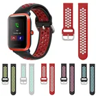 Силиконовый ремешок для Xiaomi Huami Amazfit GTR 47 мм 42 мм Stratos 3 GTS Bip S Band мягкий спортивный браслет 20 мм 22 мм Ремешки для наручных часов
