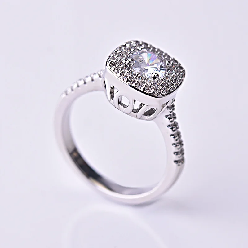 

925 Sterling Silver Color Diamond Ring for Women Luxury Full Inlaid AAA Zircon Wedding Party Rings Fine Jewelry Finger Rings