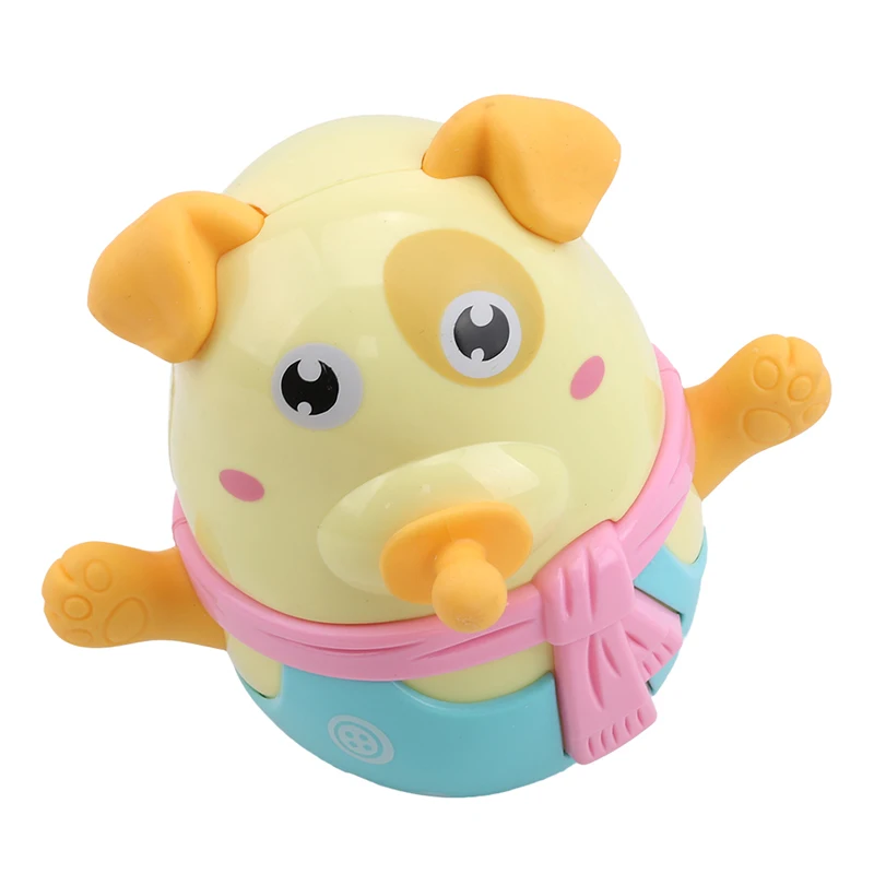 

Small Cute Dog Baby Tumbler Doll Toy Teether Early Kids Educational Learning Toy Gifts for Toddler Infants Teether