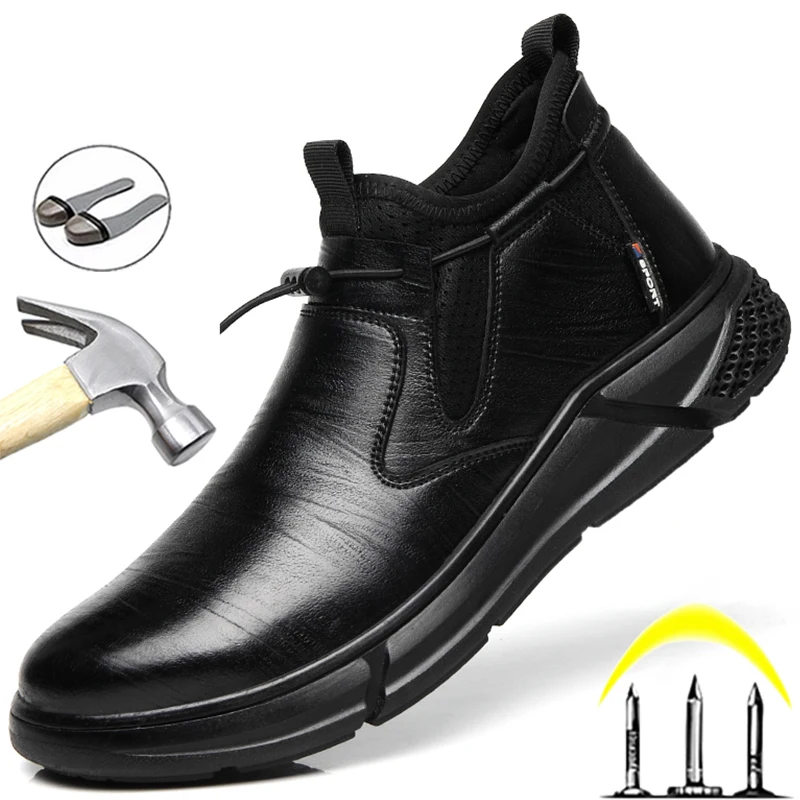 

Male Work Safety Shoes Indestructible Work Shoes Sneakers Men Waterproof Protective Shoes Puncture-Proof Security Footwear
