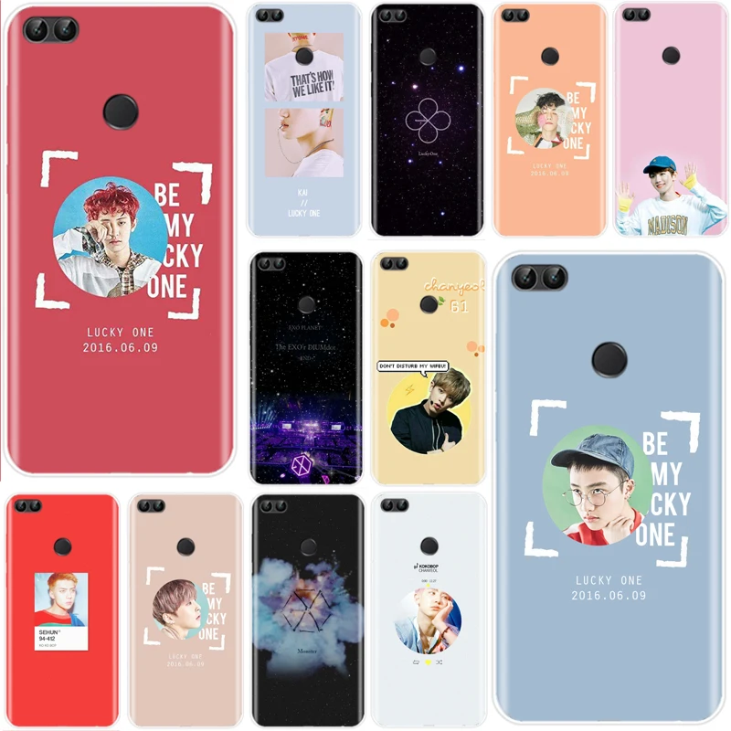 Чехол Kpop exo Lucky one KOKOPOP Мягкий Силиконовый ТПУ чехол для телефона Huawei P9 P10 P20 P30 lite PRO