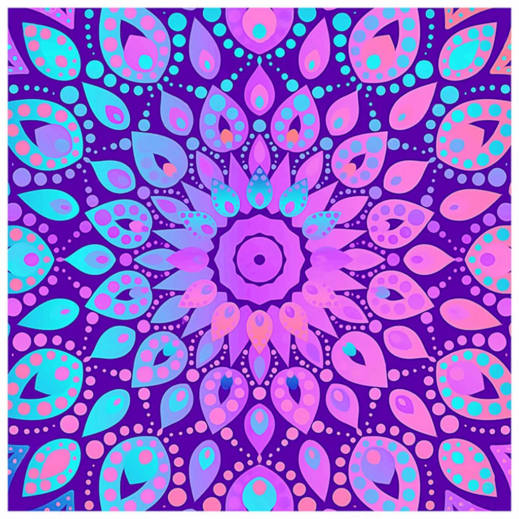 

Cross Stitch 5D DIY Diamond Painting Full Square/Round Rhinestone Embroidery Home Decoration Wall Paste Sewing Art Gift "Mandala