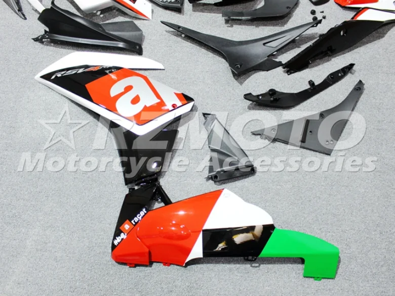 Online Spritzguss Neue ABS Verkleidungen Kit Fit Für Aprilia RSV4 1000 2009-2014 09 10 11 12 13 14 Benutzerdefinierte Kostenloser Orange Silber