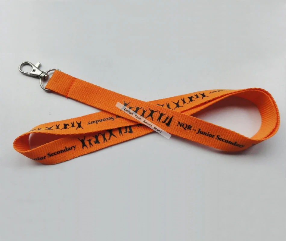 Плоский полиэфирный ремешок на шею для ключей дешевый держатель ID карты