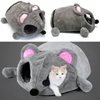 Подстилка для домашних животных, съемная мышь для небольших кошек и собак, поцелуи, товары для кошек