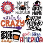 Хэллоуин, цветок, паук, тыква, чашка, алфавит, узор на футболке, одежда, печать, теплопередача, ПВХ патч, наклейки на ткань