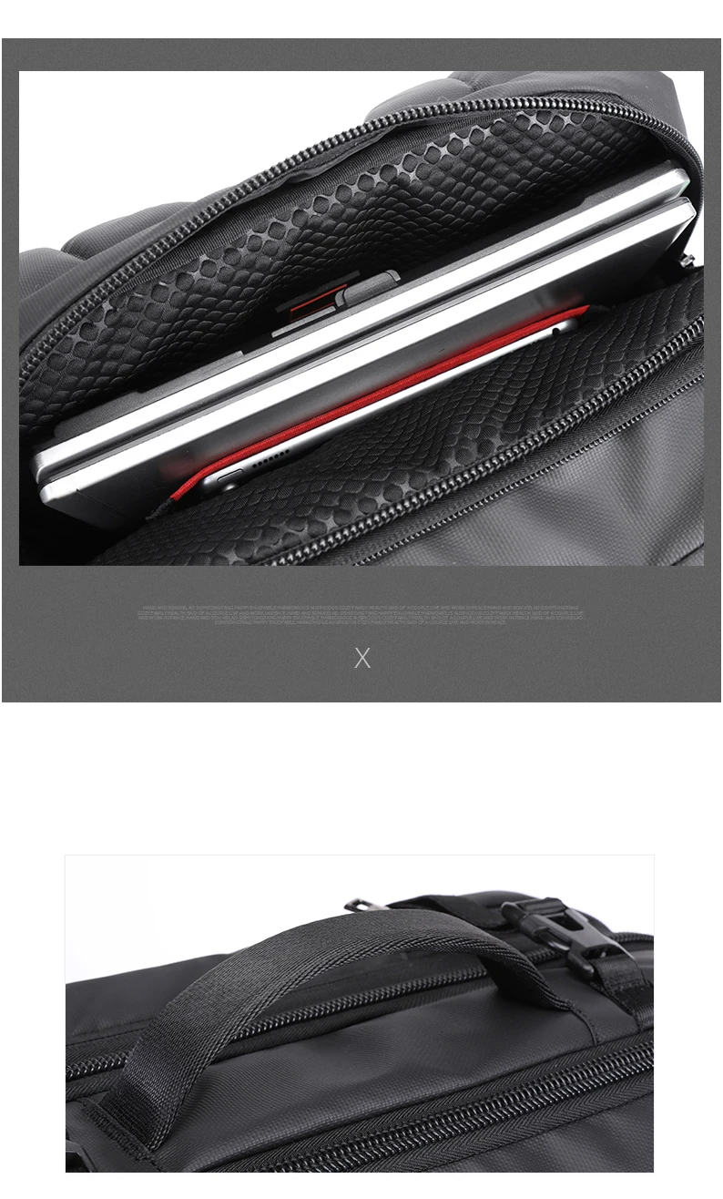 Мужской рюкзак ARCTIC HUNTER 35L, 17 дюймов, с usb зарядкой, мужской, многослойный, вместительный, для путешествий, бизнес, Mochila для мужчин