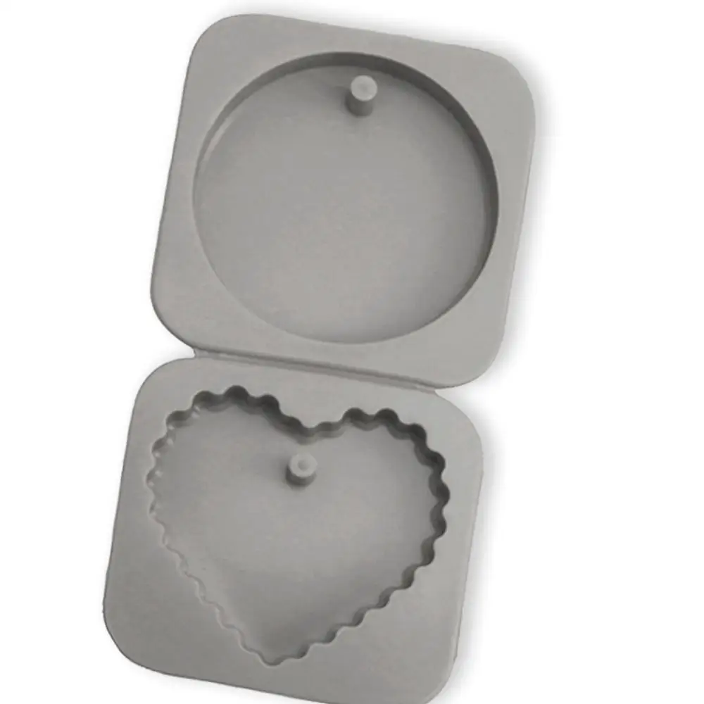 1 шт ручной работы круглые в форме сердца Перфорированные Силиконовые формы для