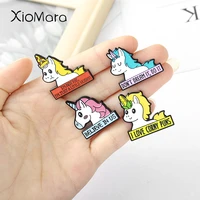 cartoon animal elements pin blieve in us brooches badges i am not fat bag hat cute accessories gifts for kids friends
