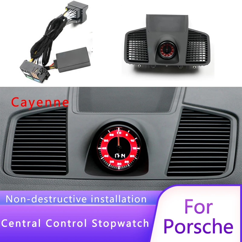 Для porsche Cayenne 718 2011 2020 интерьер приборной панели центральные часы компас