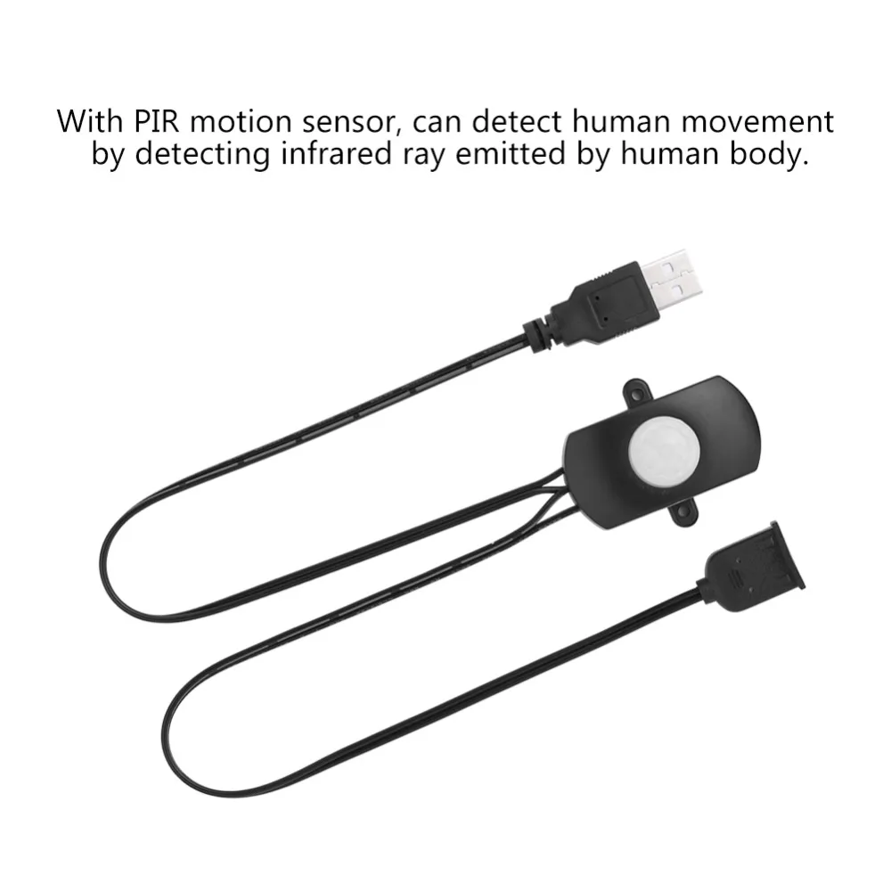 

5A DC 5-24V Mini USB PIR Infrared Motion Sensor Detector Automatic Switch For LED Light Strip Intelligent Sensing czujnik ruchu