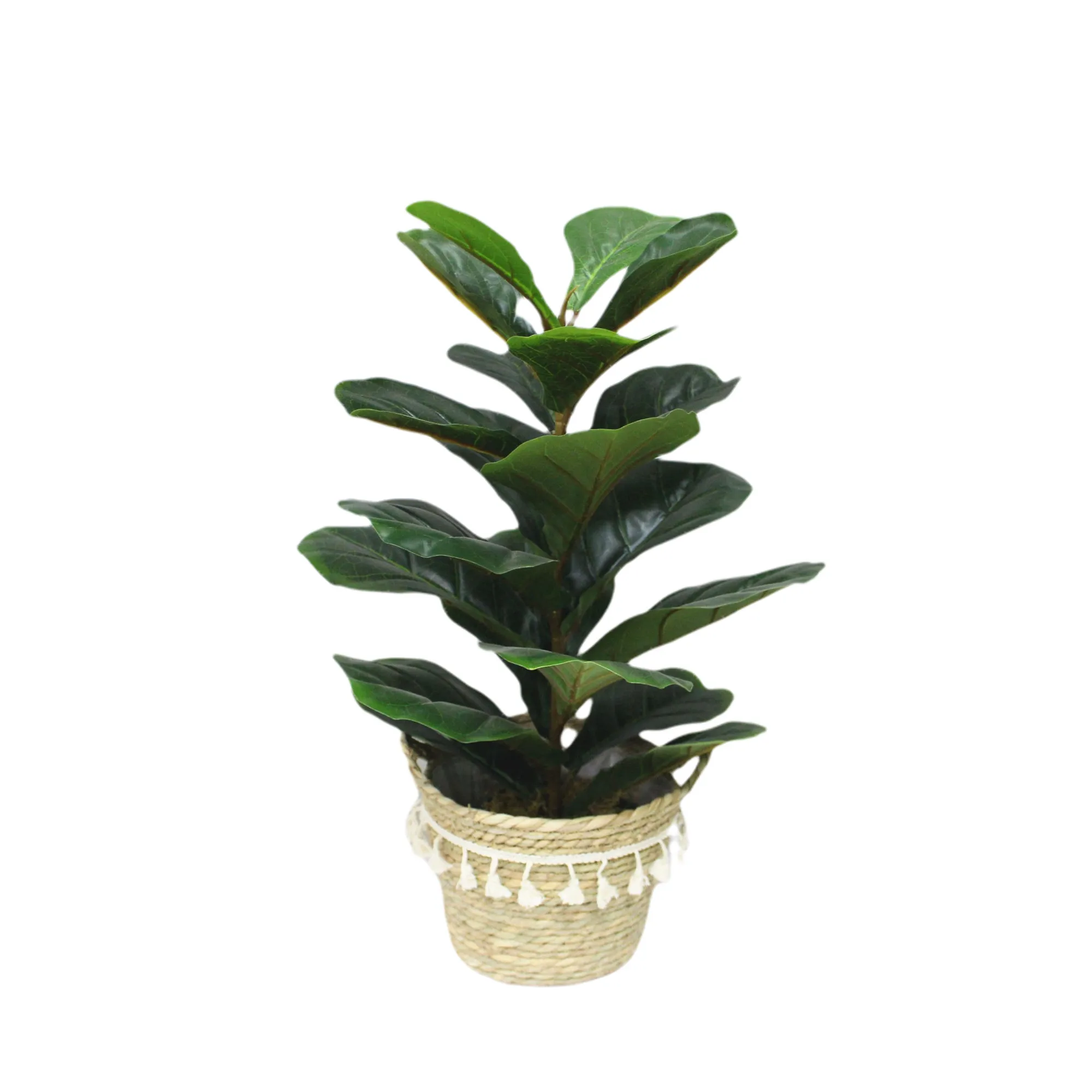 

23" Artificial Fiddle Leaf Fig Tree Faux Ficus Lyrata for Home Office Decoration[US-Stock]