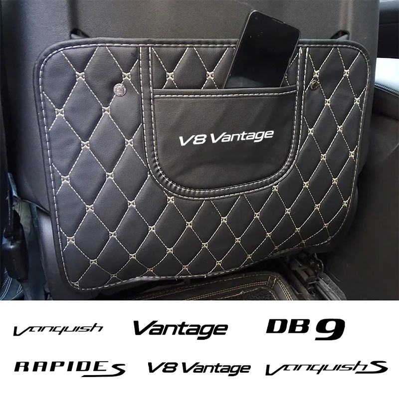 Кожаная сумка для хранения на спинку сиденья автомобиля Aston Martin V8 Vantage Cygnet DBX DBS DB9