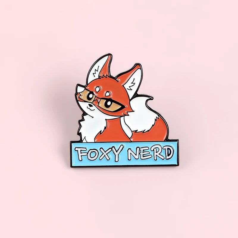 Женская брошь в форме лисы с эмалью | Украшения и аксессуары