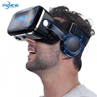 Шлем виртуальной реальности PINZHENG, 3D очки виртуальной реальности, гарнитура виртуальной реальности для смартфонов iPhone, Xiaomi Mi9, картонные очки для видеоигр