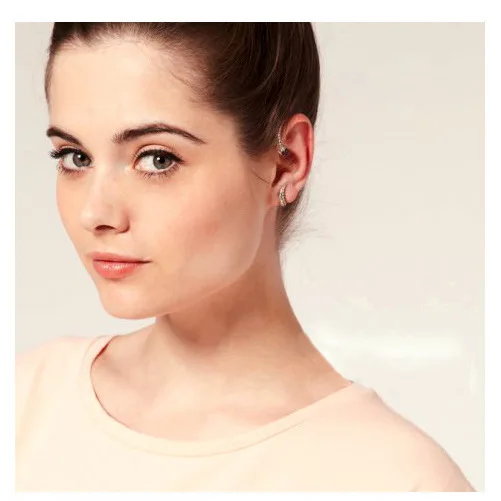 1 шт. Готическая панк-извивающая змея манжеты Серьги для женщин преувеличенная