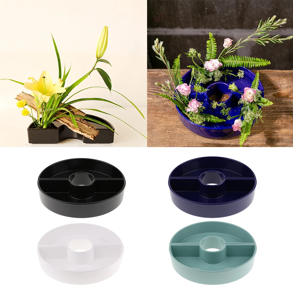 

1 Pair Half-moon Japanese Ikebana Suiban Vase Container Flower Arrangement