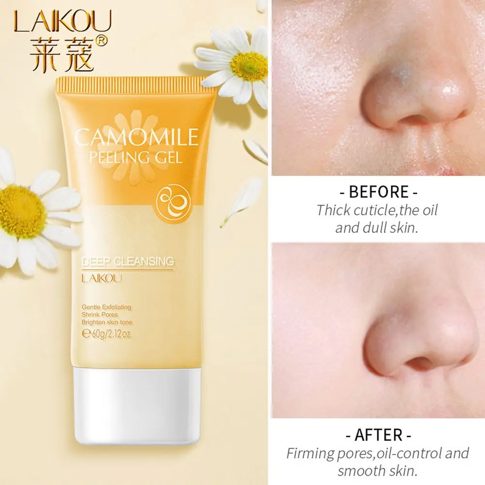 

Cheap Chamomile Exfoliating Peeling Gel Facial Scrub Deep Moisturizing Soothing Skin Tightening Pores Woman Face Cream Skin Care