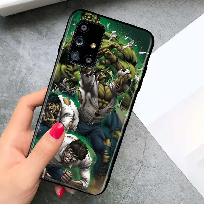 

Marvel Hulk For Samsung A01 A02 A02S A11 A12 A21 A21S A22 A31 A32 A41 A42 A51 A52 A71 A72 A81 A91 UW 5G Black Phone Case