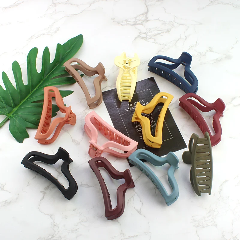 Пустотелая пластиковая заколка для волос простая банная макияжа конфетные милые