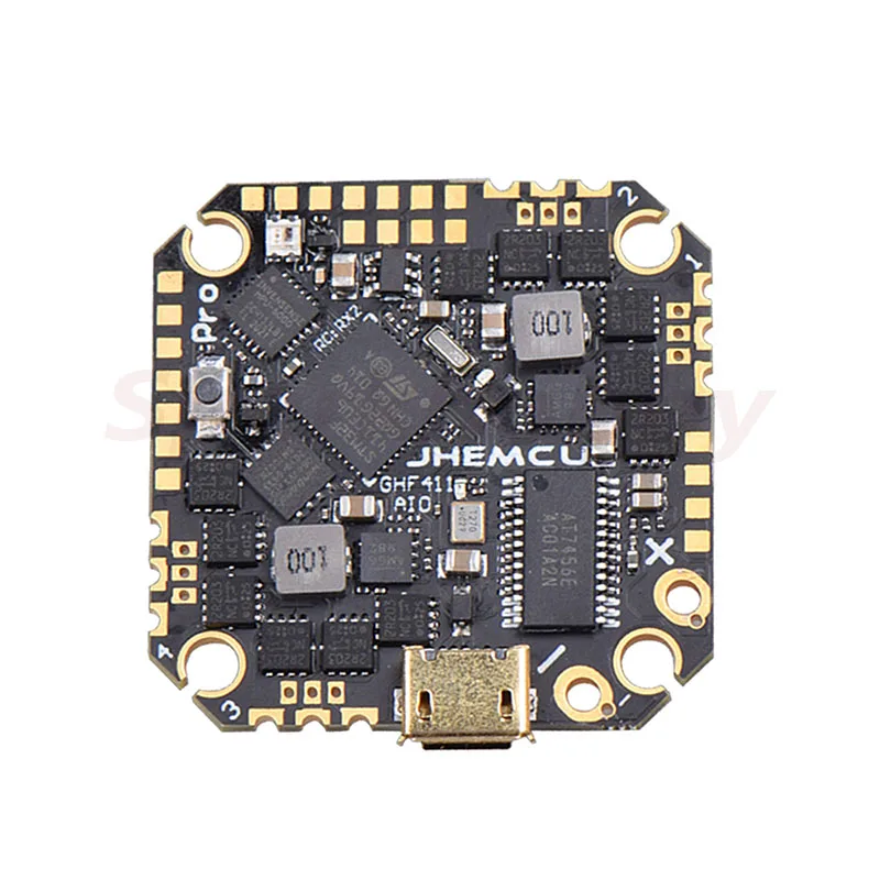 JHEMCU actualizado GHF411AIO Pro 25A 35A F4 OSD controlador de vuelo construido en 4in1 25A/35A CES JHEF411 Firmware BLheli_S 2-6S Lipo RC-4
