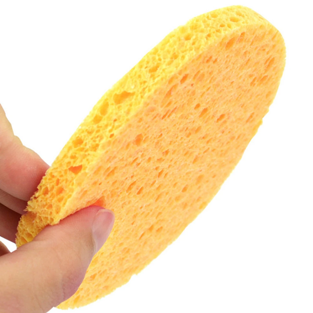 2 шт./компл. губка для мытья лица Мягкий спонж из древесной целлюлозы мягкий