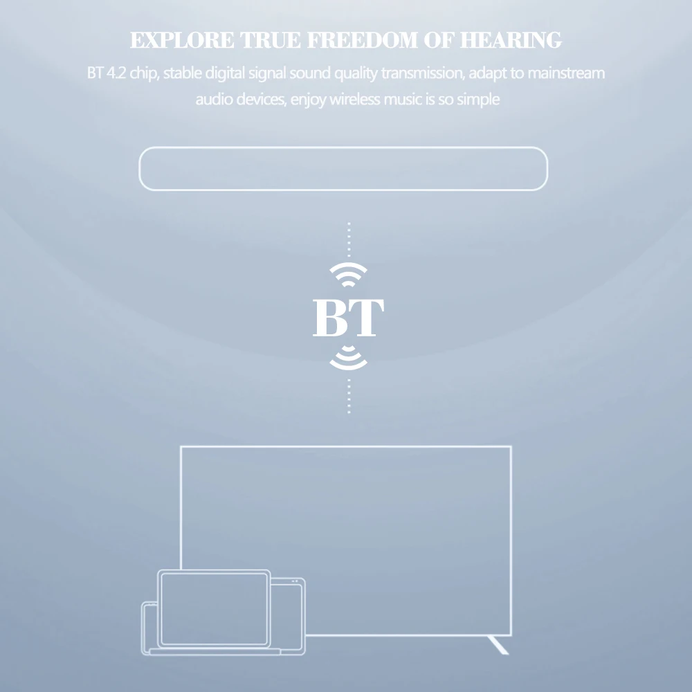 S100 ТВ Саундбар Bluetooth 4,2 динамик беспроводной Звук бар HiFi стерео динамик с пультом дистанционного управления Часы Дисплей для домашнего кинотеатра