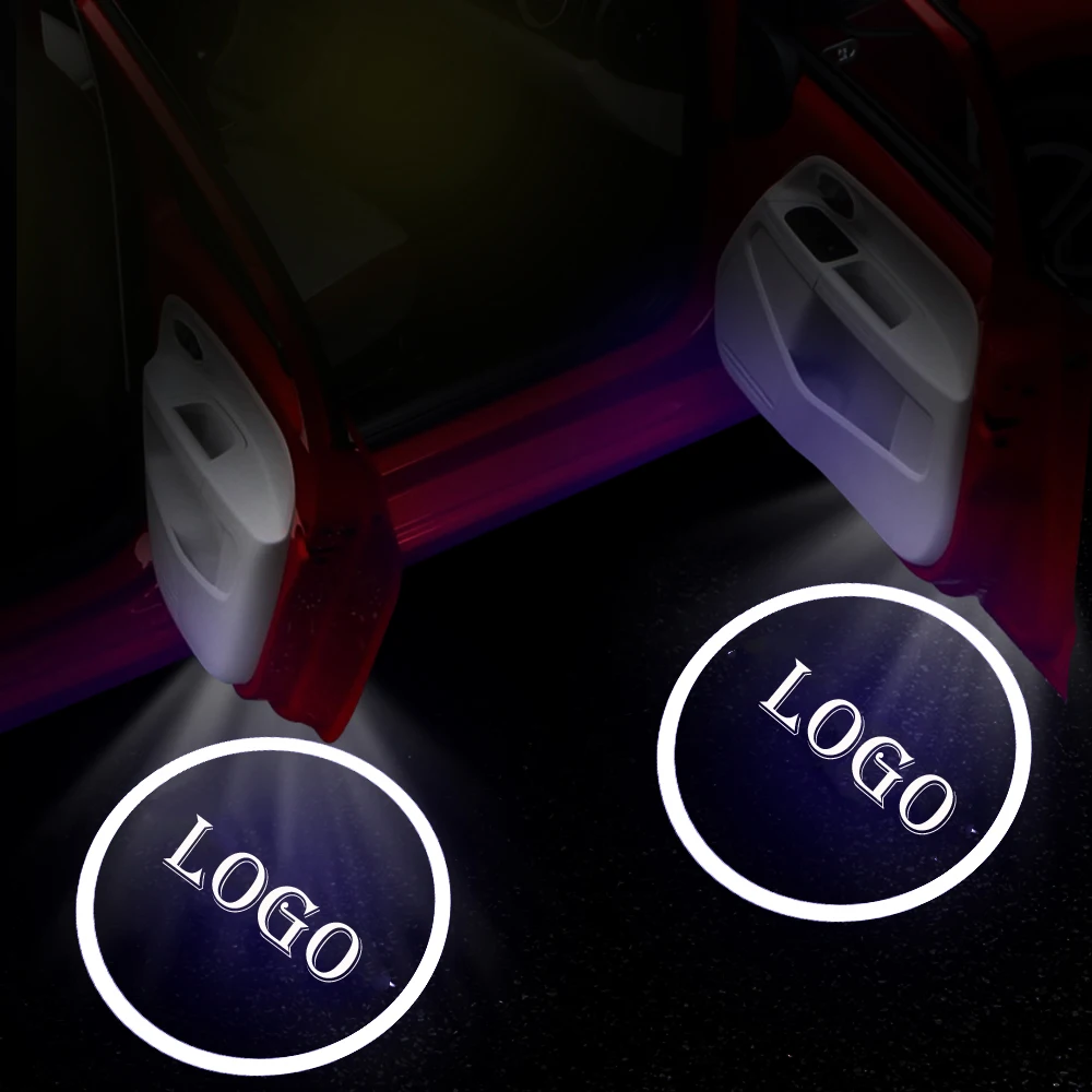 2 шт. светодиодный любезно светильник двери автомобиля окружающей среды