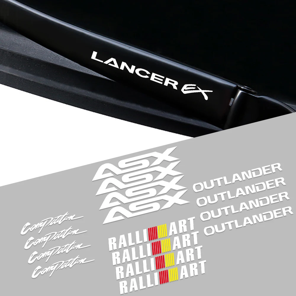 4 шт. декоративные наклейки на дверную ручку автомобильного стеклоочистителя для