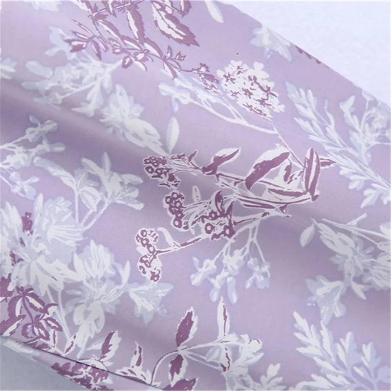 

BLSQR Women Chic Side Pockets Floral Print Pants Vintage High Waist Elastic Hem Female Ankle Trousers Mujer