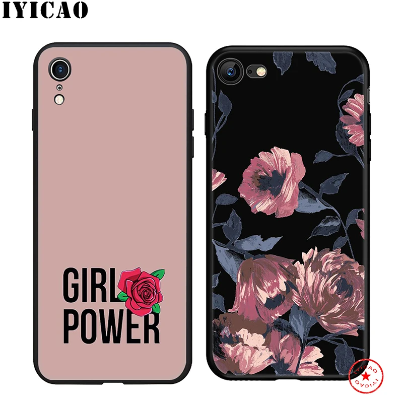 IYICAO Girl Power Fight Soft Phone Case for iPhone 11 Pro XR X XS Max 6 6S 7 8 Plus 5 5S SE Silicone TPU |