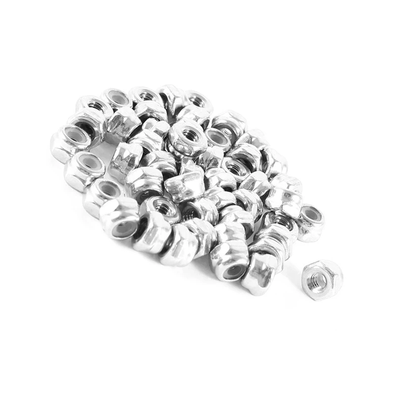 Fashion50 pieces stainless steel 304hc hex self-locking nut M2.5 A2-70 | Обустройство дома