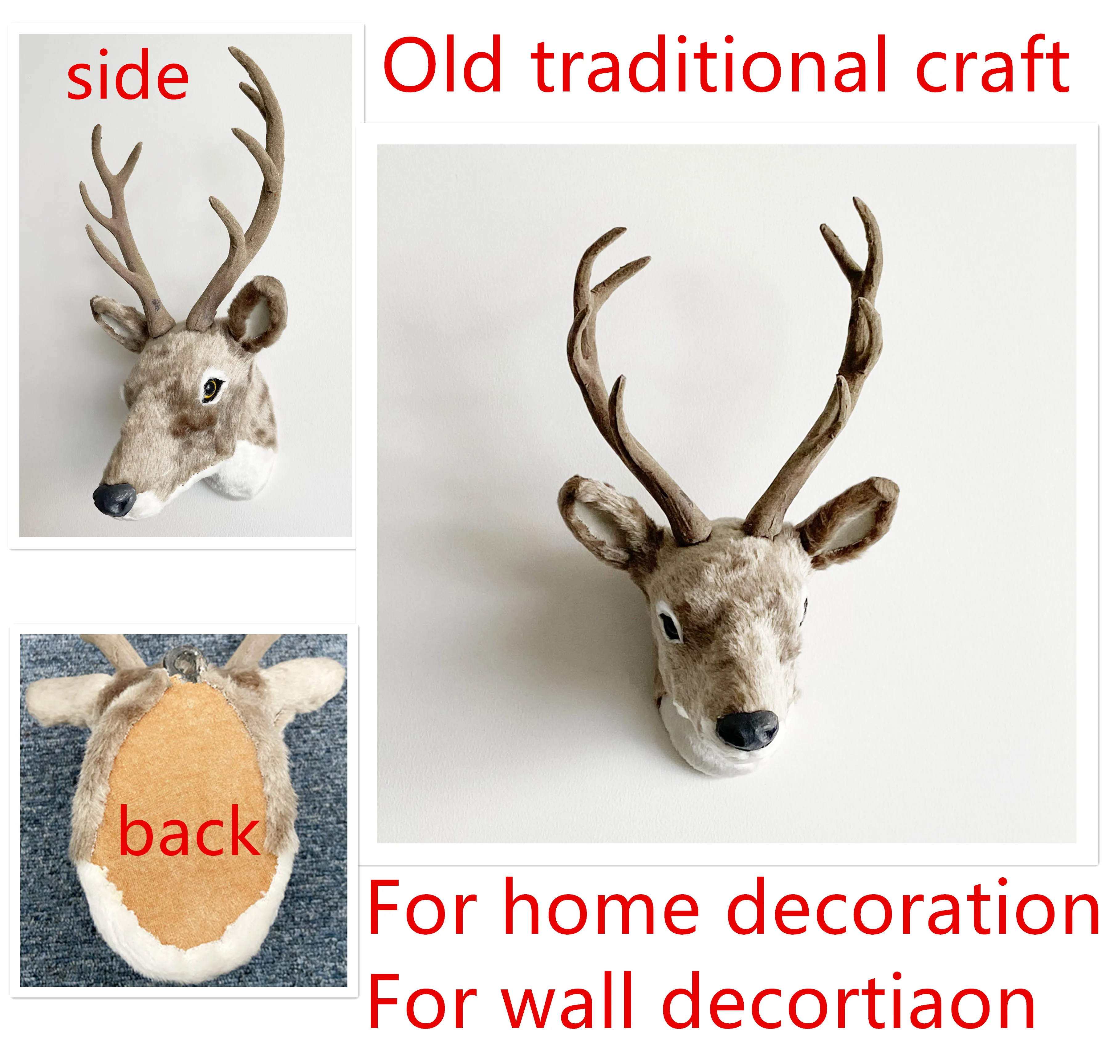 

free shipping wall hanging animal head wall decor deer head for wall decoration
