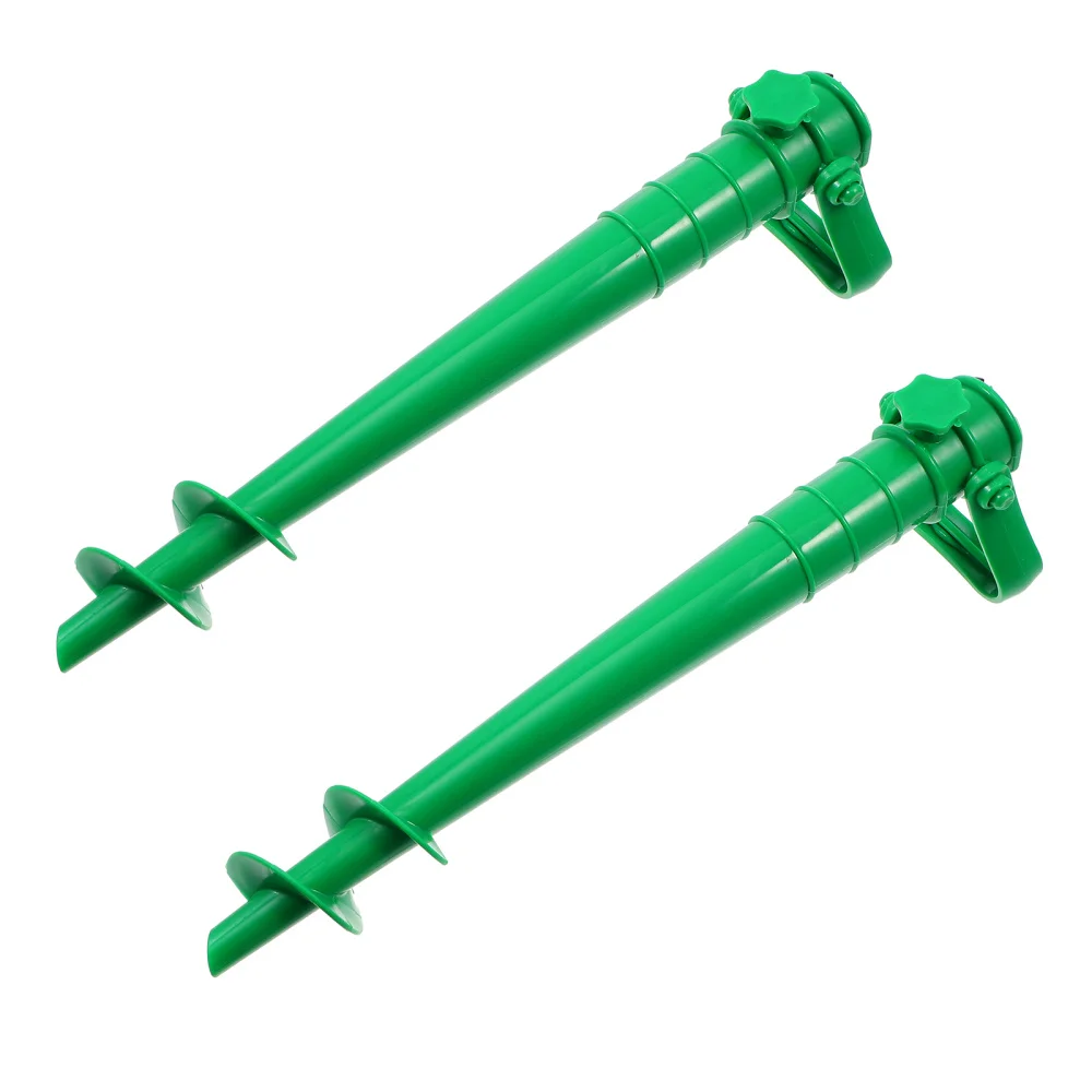 

2Pcs Premium Umbrella Stands Beach Umbrella Sand Anchors Garden Flag Holders
