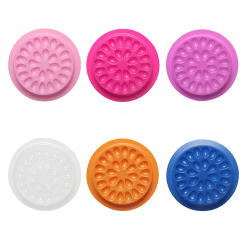 

5pcs Glue Gasket Eyelash Glue Holder Adhesive Pallet Eyelash Extension Glue Pads Stand on Eyelash Plastic Makeup Tools