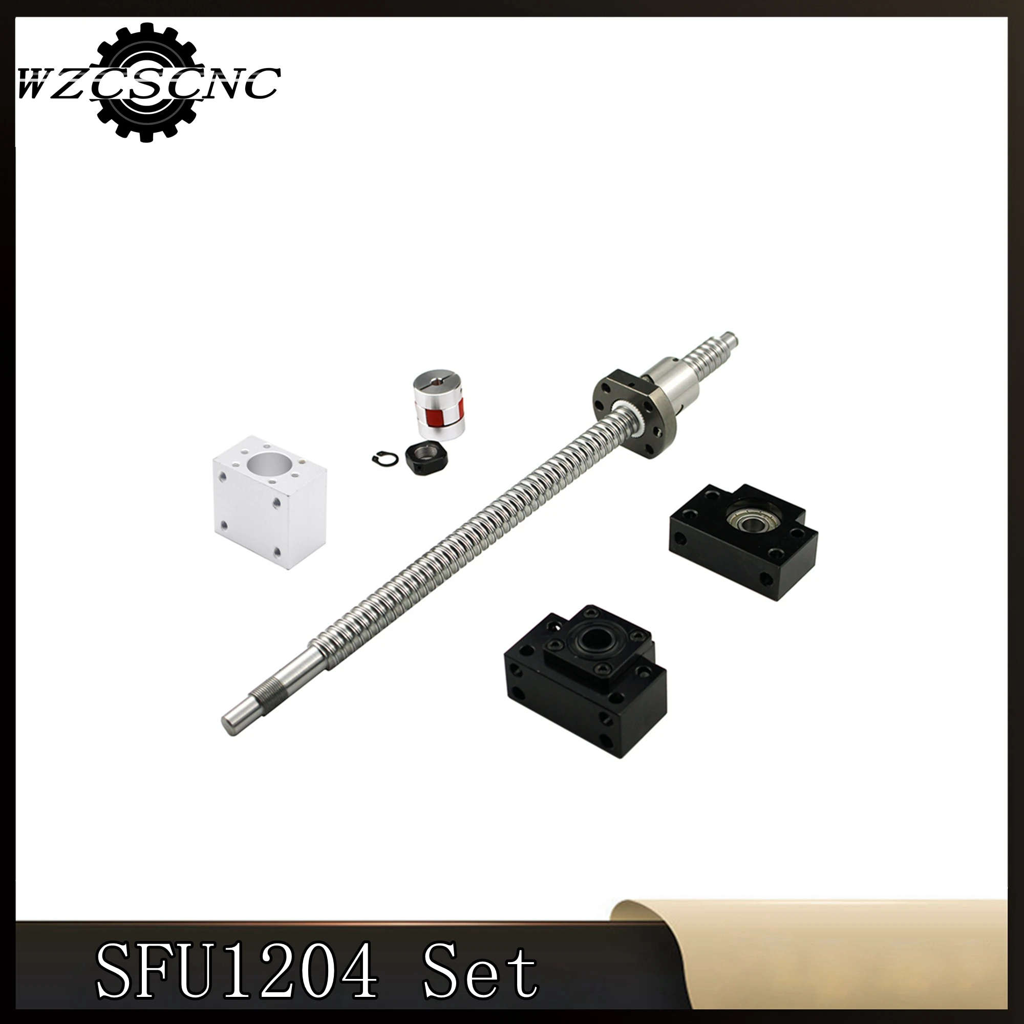 

SFU1204 набор: (D20L25 5*8 мм) шариковый винт SFU1204 (250 мм-1500 мм) + набор BK/BF10 + 1 Сливовая муфта (5*8 мм) + 1 гайка для ЧПУ