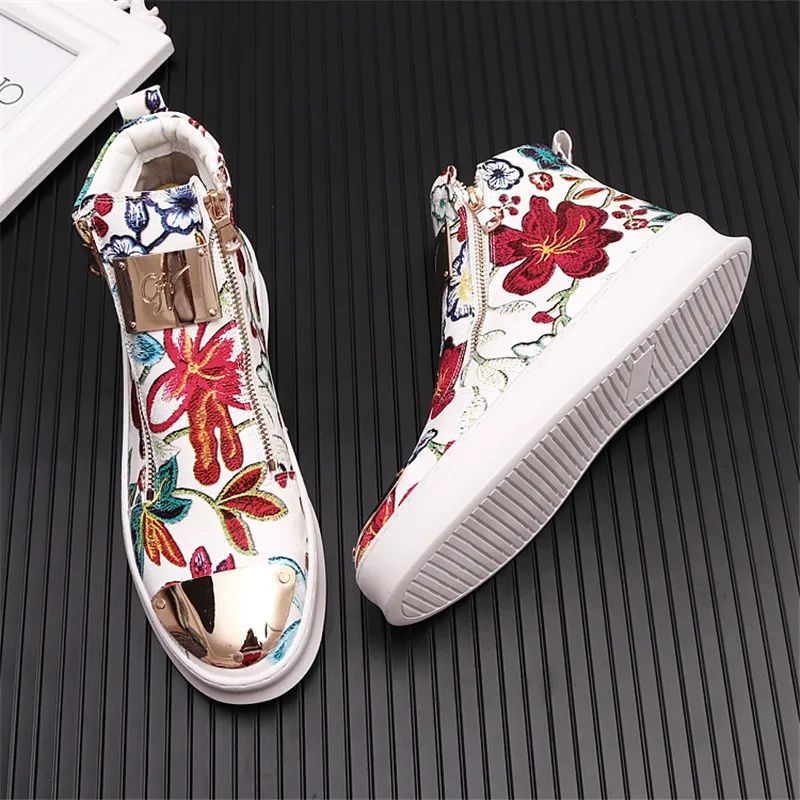 2021 Men Brand Designer Rivet Green White Shoes Causal Flats Moccasins Male High Top Rock Hip Hop For Man | Обувь