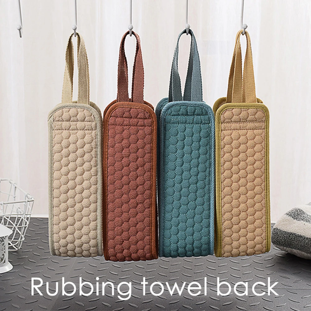 Отшелушивающая Мочалка для спины аксессуары мытья тела губки щетка банный пояс