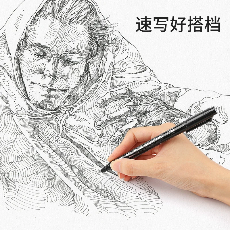 12 шт./кор. чертежная ручка для эскизов иглы изогнутым наконечником ручки