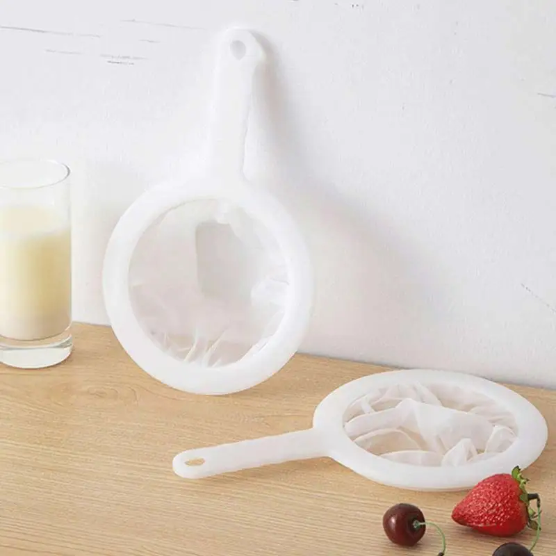 

Reusable Nylon Super Fine Colander Mesh Sieve Strainer with Handle for Honey Juice Tea Soymilk Coffee Filter