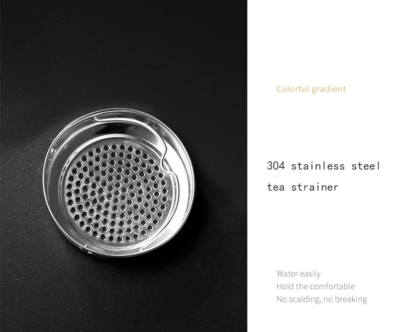 

Double Wall Glass Tea Cup Heat Resistant Mug Borosilicate Glass Infuser Cups with Tea Filter Handle 300ML